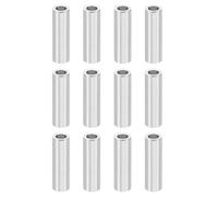 PATIKIL Entretoises en Aluminium M3, 10pcs Entretoise Métallique à Vis Ronde, Rondelle Plate pour Vis Tige Filetée Écrous Boulons Gonds de Porte, 3.1mm ID x 5mm OD x 20mm Hauteur