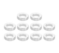 PATIKIL Entretoises en Aluminium M3, 10pcs Entretoise Métallique à Vis Ronde, Rondelle Plate pour Vis Tige Filetée Écrous Boulons Gonds de Porte, 3.1mm ID x 6mm OD x 2mm Hauteur
