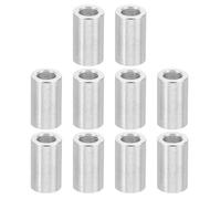 PATIKIL Entretoises en Aluminium M3, 10pcs Entretoise Métallique à Vis Ronde, Rondelle Plate pour Vis Tige Filetée Écrous Boulons Gonds de Porte, 3.1mm ID x 5mm OD x 10mm Hauteur