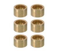 PATIKIL Entretoises en Laiton M12, 6pcs Entretoise Métallique Cuivre à Vis Ronde, Rondelle Plate pour Vis Tige Filetée Écrous Boulons Gonds de Porte, 12mm ID x 16mm OD x 10mm Hauteur
