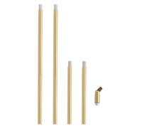 PATIKIL Extension Tige Filetée,4 Ensembles De 6" Et 12" M10 X 1mm Filetage Fin Avec Raccord De Tige De Lampe,Adaptateur De Plafond Incliné Pour De Lustre Îlot suspendu,Bronze