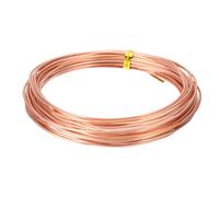 PATIKIL Fil De Cuivre naturel À 99,9% Pour La Fabrication De Bijoux, Fil Artisanal En Cuivre Calibre 16 (1,3mm) 7,5 Mètres Fournitures Pour Fabrication De Bijoux Perles Pour Artisanat