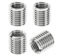 PATIKIL Filetage Adaptateurs Manchon Réducteur Écrou Insert Fileté Metal, 4 pcs M20x2,5 Mâle vers M16x2 Femelle Réparation Insérer Écrou Vis Réducteur Inox Acier Attache 22mm