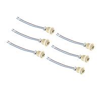 PATIKIL G9 Lumière Base Prise, 6 Paquet Céramique Lampe Ampoule Support Connecteur Éclairage Remplacement avec 140mm Câble Fil pour Halogène Incandescent LED Lumière Ampoule