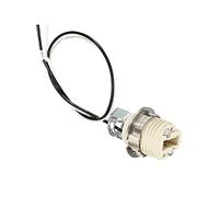 PATIKIL G9 Lumière Base Prise Trousse, 1 Paquet 10 Pouce Long Fil Tête Céramique Lampe Support Base avec Prise Anneau Déménagement Outil, Blanc