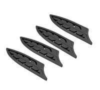 PATIKIL Gaines De Sécurité ABS Pour Couteaux Céramiques 4", Protège-Lame Universel Pour Cuisine, Noir, 10cm L, Lot De 4