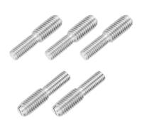 PATIKIL Goujon Fileté Double Extrémité M8x20 à M10x20, 40mm Long, 5 Pcs Tête Fendue Boulons en Acier Inoxydable 304 avec Adaptateur Réducteur de Filetage pour Fixations de Meubles