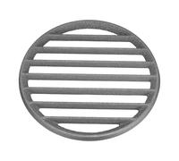 PATIKIL Grille De Feu en Fonte, Grille Ronde De BBQ De 9,8 Pouces, Plaque De Charbon De Haute Température, Grille De Fond, Accessoires De Cuisson, 6 Fentes pour Barbecue