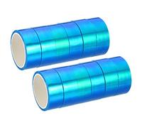 PATIKIL Holographique Ruban 15mm x 5m, 12 Rouleau Autoadhésif Métallique Feuille Masking Autocollant pour Bricolage Art Artisanat Enveloppe Décoration, Bleu