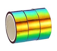 PATIKIL Holographique Ruban 15mm x 5m, 3 Rouleau Autoadhésif Métallique Feuille Masking Autocollant pour Bricolage Art Artisanat Enveloppe Décoration, Violet