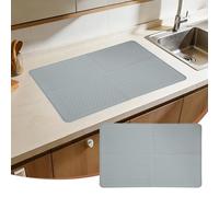 PATIKIL Housses de protection en silicone imperméable pour cuisinière électrique, 71,1 x 50,8 cm, rayures diagonales pour cuisine, plaque de cuisson, four, gris