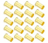 PATIKIL Insert de Compression en Laiton, 20 Pcs 10mm OD x 8mm ID Tube Kit d'Assortiment de Raccords de Compression de Support de Tube d'Insertion pour Tuyau d'Air, d'Huile et d'Eau