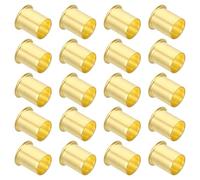 PATIKIL Insert de Compression en Laiton, 20 Pcs 16mm OD x 13mm ID Tube Kit d'Assortiment de Raccords de Compression de Support de Tube d'Insertion pour Tuyau d'Air, d'Huile et d'Eau