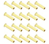 PATIKIL Insert de Compression en Laiton, 40 Pcs 5mm OD x 3mm ID Tube Kit d'Assortiment de Raccords de Compression de Support de Tube d'Insertion pour Tuyau d'Air, d'Huile et d'Eau