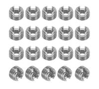 PATIKIL Insert Fileté Auto-Taraudeurs, 20 Pcs M5 x M8 x 5mm Acier Inoxydable 303 Filetage Adaptateur Réducteur Vis à Fente Inserts de Réparation Écrous Manchon