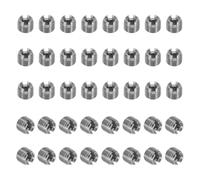 PATIKIL Insert Fileté Auto-Taraudeurs, 40 Pcs M3 x M5 x 4mm Acier Inoxydable 303 Filetage Adaptateur Réducteur Vis à Fente Inserts de Réparation Écrous Manchon