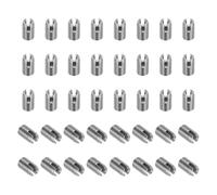 PATIKIL Insert Fileté Auto-Taraudeurs, 40 Pcs M3 x M5 x 8mm Acier Inoxydable 303 Filetage Adaptateur Réducteur Vis à Fente Inserts de Réparation Écrous Manchon