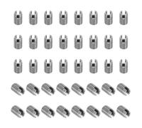PATIKIL Insert Fileté Auto-Taraudeurs, 40 Pcs M5 x M8 x 12mm Acier Inoxydable 303 Filetage Adaptateur Réducteur Vis à Fente Inserts de Réparation Écrous Manchon