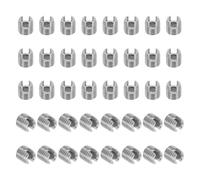 PATIKIL Insert Fileté Auto-Taraudeurs, 40 Pcs M5 x M8 x 8mm Acier Inoxydable 303 Filetage Adaptateur Réducteur Vis à Fente Inserts de Réparation Écrous Manchon