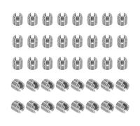 PATIKIL Insert Fileté Auto-Taraudeurs, 40 Pcs M6 x M10 x 10mm Acier Inoxydable 303 Filetage Adaptateur Réducteur Vis à Fente Inserts de Réparation Écrous Manchon