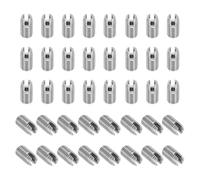 PATIKIL Insert Fileté Auto-Taraudeurs, 40 Pcs M6 x M10 x 18mm Acier Inoxydable 303 Filetage Adaptateur Réducteur Vis à Fente Inserts de Réparation Écrous Manchon