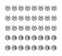 PATIKIL Insert Fileté Auto-Taraudeurs, 40 Pcs M6 x M10 x 7mm Acier Inoxydable 303 Filetage Adaptateur Réducteur Vis à Fente Inserts de Réparation Écrous Manchon