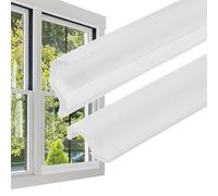 PATIKIL Joint D'Étanchéité de Porte à Rainure de 26 Pieds Blanc | Bande D'Étanchéité en Mousse PU Auto-Adhésive en Forme de V pour L'Isolation Phonique de La Porte pour Fenêtre