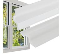 PATIKIL Joint D'Étanchéité de Porte de Fenêtre 20 Pieds Blanc | Bande D'Étanchéité de Porte en Mousse PU Auto-Adhésive en Forme de V pour L'Isolation Acoustique