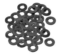 PATIKIL Joint Plat En Caoutchouc M10, 40 Pièces 10mm Diamètre Intérieur 20mm Diamètre Extérieur 3mm Épaisseur Joint D'Étanchéité Espaceur Pour Robinet Tuyau Raccord Boulon, Noir