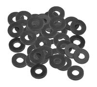 PATIKIL Joint Plat En Caoutchouc M10, 60 Pièces 10mm Diamètre Intérieur 22mm Diamètre Extérieur 3mm Épaisseur Joint D'étanchéité Espaceur Pour Robinet Tuyau Raccord Boulon, Noir