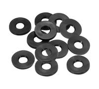 PATIKIL Joint Plat En Caoutchouc M6, Lot De 12, Diamètre Intérieur 6mm, Diamètre Extérieur 14mm, Épaisseur 2.5mm, Joint D'étanchéité Pour Robinet, Tuyau D'eau, Boulon De Fixation, Noir