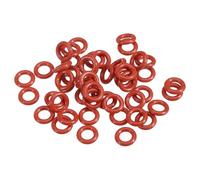 PATIKIL Joint Torique en Silicone 9mm OD 5mm ID 2mm Largeur, 100Pcs Métrique VMQ Joint d'Étanchéité de Remplacement pour la Réparation des Vannes de Compresseur de Plomberie, Rouge