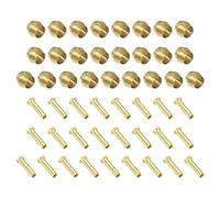 PATIKIL Kit d'Assortiment de Raccords à Compression pour Tube de 3 mm de Diamètre Extérieur, 25 Ensembles de Manchon et d'Insert en Laiton pour Tuyau d'Eau, d'Huile et d'Air