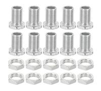 PATIKIL Kit de Boulons et Écrous Hexagonaux M10X18mm, 10 Ensembles de Vis Creuses à Filetage Fin Assorties, Vis à Tête Hexagonale par Trou, Fixations Rapides pour Lustres