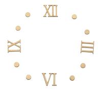 PATIKIL Kit De Chiffres en Bois pour Horloge, 1.38 Pouces Accessoires Autocollants pour Chiffres pour Pièces De Remplacement De Chiffres, Chiffres Romains/Points Verticaux