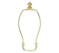 PATIKIL Kit De Harpe Pour Lampe 7 Pouces Avec Pommeau En Laiton Massif De 1 Pouce De Hauteur, 1 Ensemble De Support Robuste Avec Collier Standard Ou De Sol, Doré