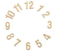 PATIKIL Kit d'horloge en bois avec chiffres arabes, autocollants de 3 cm, accessoire d'horloge numérique DIY