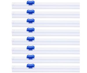 PATIKIL Lot 8 Coupe-Film Plastique, 48 cm, Fente pour Carte, Remplacement pour Papier Aluminium, Papier ciré, Papier sulfurisé, Distributeur Film Plastique, Bleu
