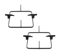 PATIKIL Lot de 2 anneaux de support carrés pour cuisinière à gaz, 21,6 x 16,5 cm, noir