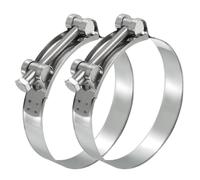 PATIKIL Lot de 2 colliers de serrage en T de 104 à 112 mm en acier inoxydable 304 pour tuyau de radiateur de 10,4 à 11,2 cm