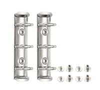 PATIKIL Lot de 2 mécanismes de classeur A8 à 3 trous de rechange pour agendas, documents, recettes, rangement, argent