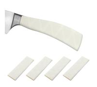 PATIKIL Lot de 4 Manchon Thermorétractable 1,2x4,9" Blanc x Motif | pour Poignée de Couteau de Cuisine, Enveloppes Antidérapantes pour Couteau pour la Gestion des Couteaux