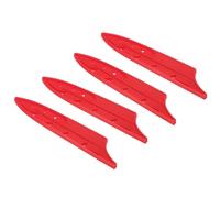 PATIKIL Lot de 4 manchons de protection universels en ABS pour couteau d'office de 12,7 cm - Rouge - 13 cm de long