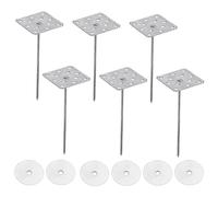 PATIKIL Lot de 40 Clous d'Isolation Perforés de 2 Pouces avec Rondelles | Clous Isolants en Aluminium pour Fixer des Panneaux de Mousse au Mur Ou au Plafond
