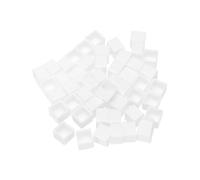 PATIKIL Lot de 50 1ml Godets D'Aquarelle pour Peinture à L'Aquarelle Blanc | Demi-Godets Vides en Plastique, Huiles et Acryliques, Boîtier de Voyage Style 3
