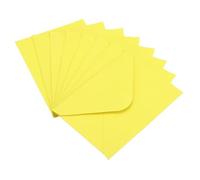 PATIKIL Lot de 50 Mini Envelopes Mini Enveloppes Couleur Jaune Clair | pour Cartes de Vœux Cartes de Visite