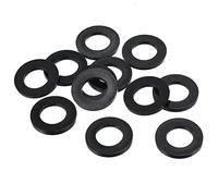 PATIKIL M16 Rondelle Plate en Nylon, 8 Paquet 16mm ID 30mm OD Étanchéité Espaceur Joint Anneau pour Robinet Tuyau Eau Tuyau Fixation Boulon,Noir