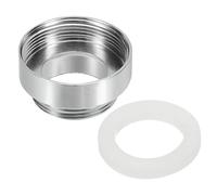 PATIKIL M22*1.0 Mâle à M26*1.0 Fermelle Filetage Robinet Adaptateur, Chromé Aérateur Connecteur Raccord pour Jardin Tuyau Eau Filtre, Argent
