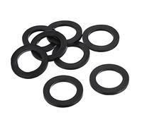 PATIKIL M25 Rondelle Plate Caoutchouc, 12 Paquet 25mm ID 39mm OD Étanchéité Entretoise Joint Anneau pour Robinet Tuyau Eau Tuyau Fixation Boulon,Noir
