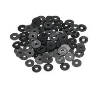 PATIKIL M3 Nylon Plat Rondelle, 200 Paquet 3mm ID 10mm OD 1mm Épais Étanchéité Espaceur Joint Anneau pour Robinet Tuyau Eau Tuyau Fixation Boulon, Noir